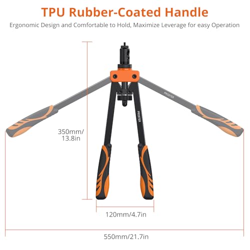 Proster 14" Rivet Nut Tool Kit | Heavy Duty 150pc Set with 6 Metric Mandrels