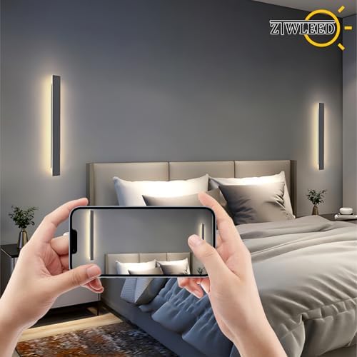 ZTWLEED 120cm LED Wall Light | 44W Tricolor Dimmable Modern Indoor Sconce
