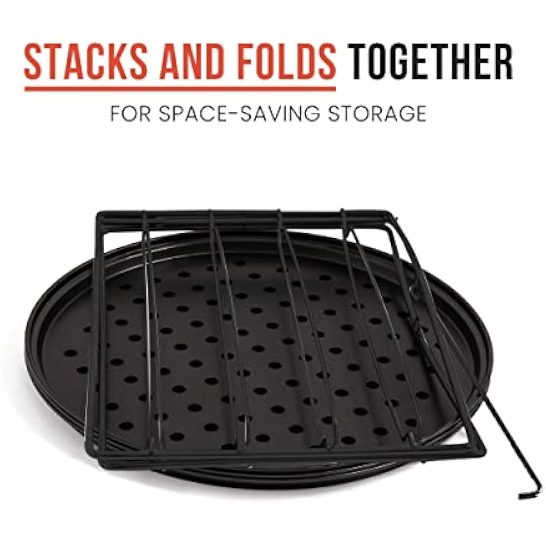 Chef Pomodoro 3-Tier Pizza Baking Set – Non-Stick Perforated 11" Pans