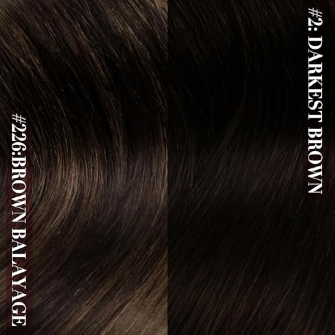 YoungSee 18" Nano Ring Hair Extensions | Dark Brown Real Human Hair 50g