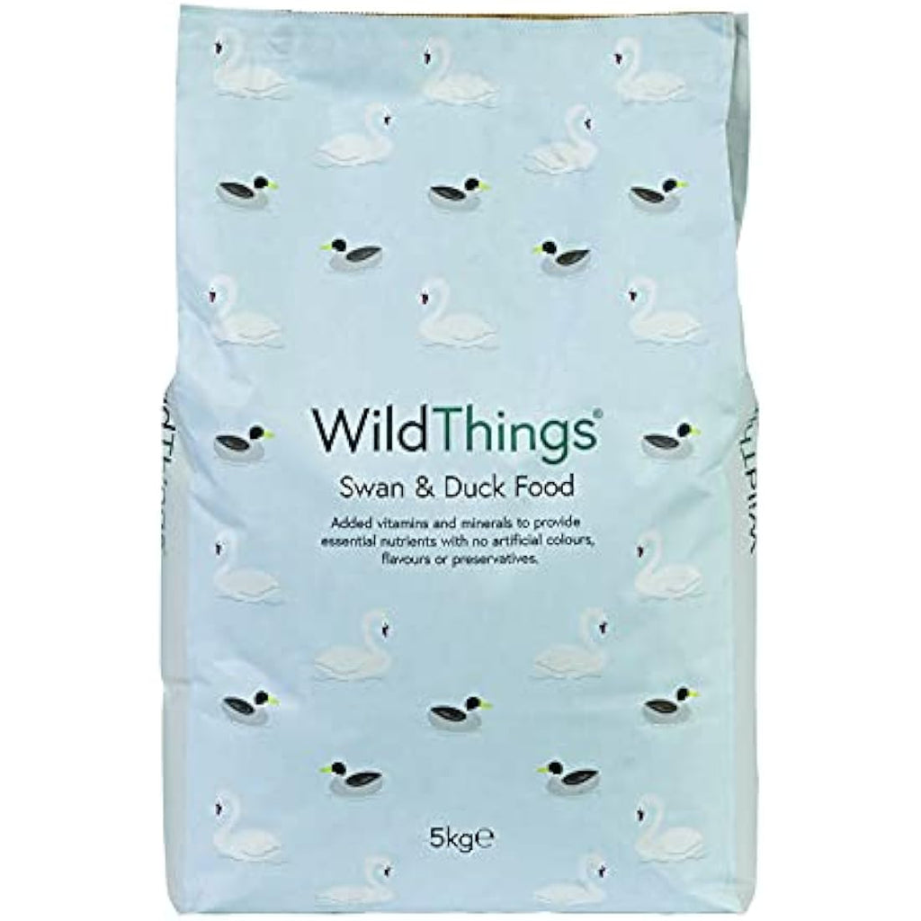 Wild Things Swan & Duck Food – Floating Pellets for Wildfowl, 5kg