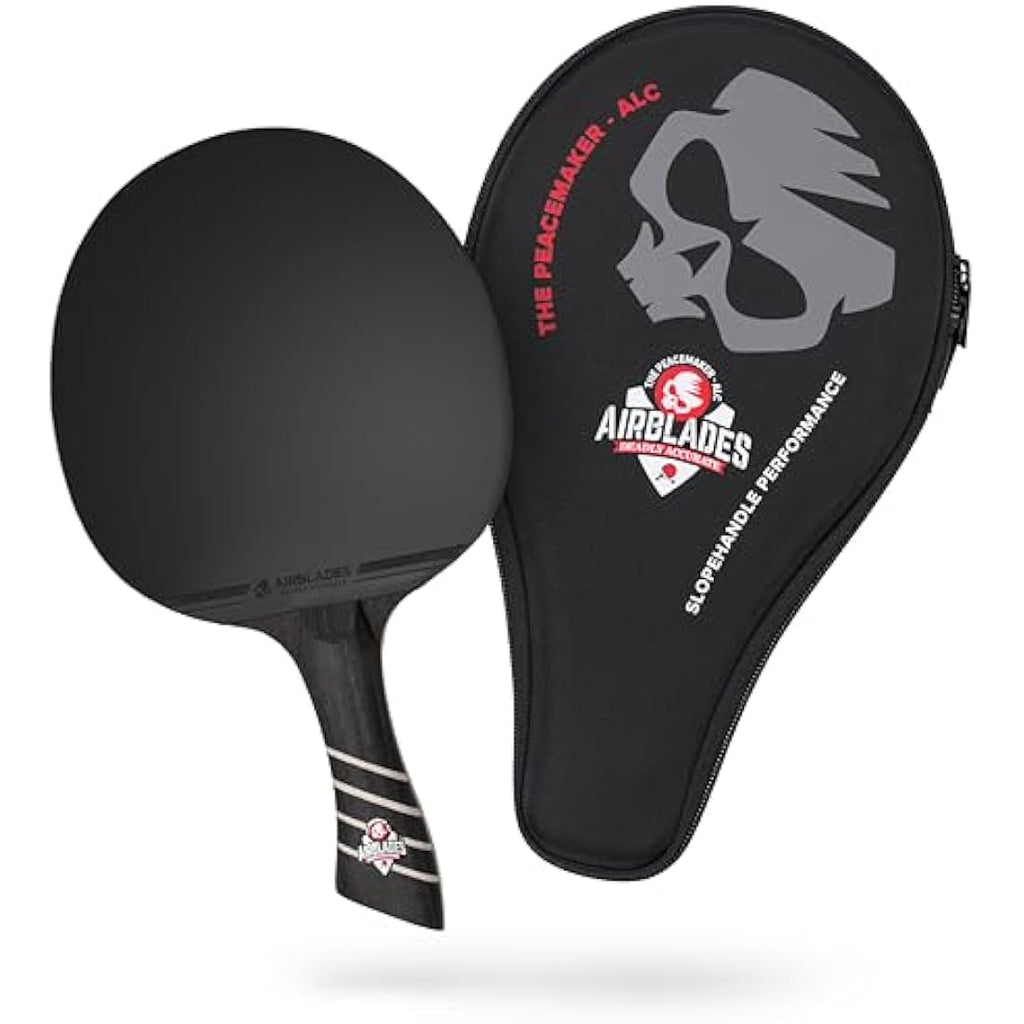 AirBlades Peace Maker ALC Carbon Fiber Ping Pong Paddle with Hard Case