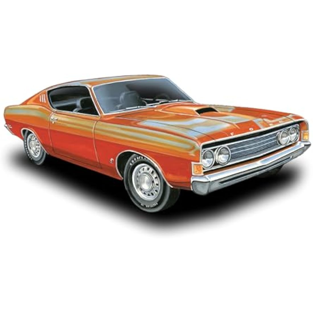 AMT 1969 Ford Torino Cobra Fastback 1:25 Scale Model Car Kit AMT1217