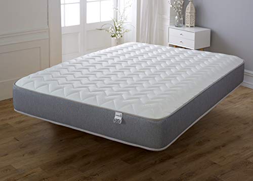 Starlight Beds Small Double Hybrid Mattress – Memory Foam & Springs, Grey