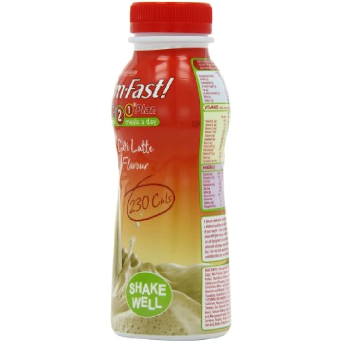 SlimFast Cafe Latte Meal Replacement Shake - 6 x 325ml Weight Loss Pack