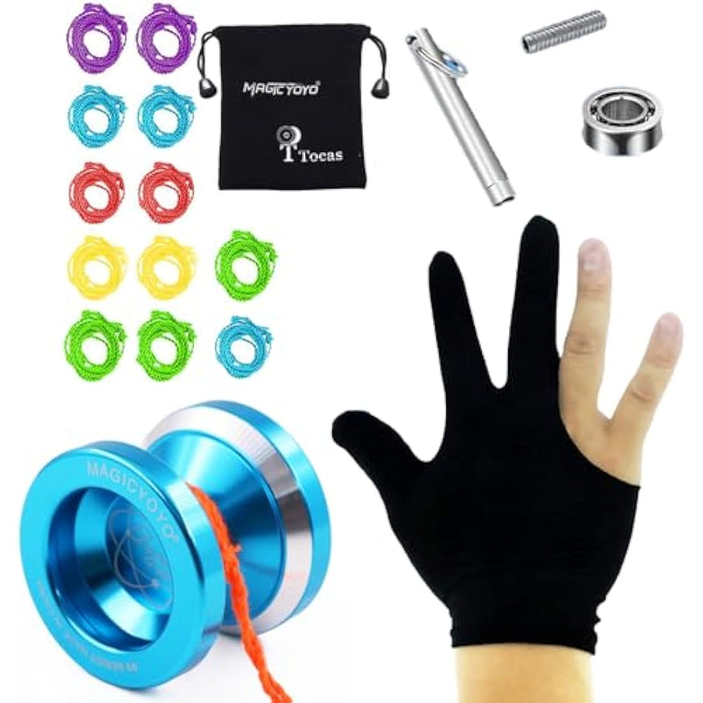 MAGICYOYO N8 Metal Yoyo - Professional Responsive & Unresponsive - Blue