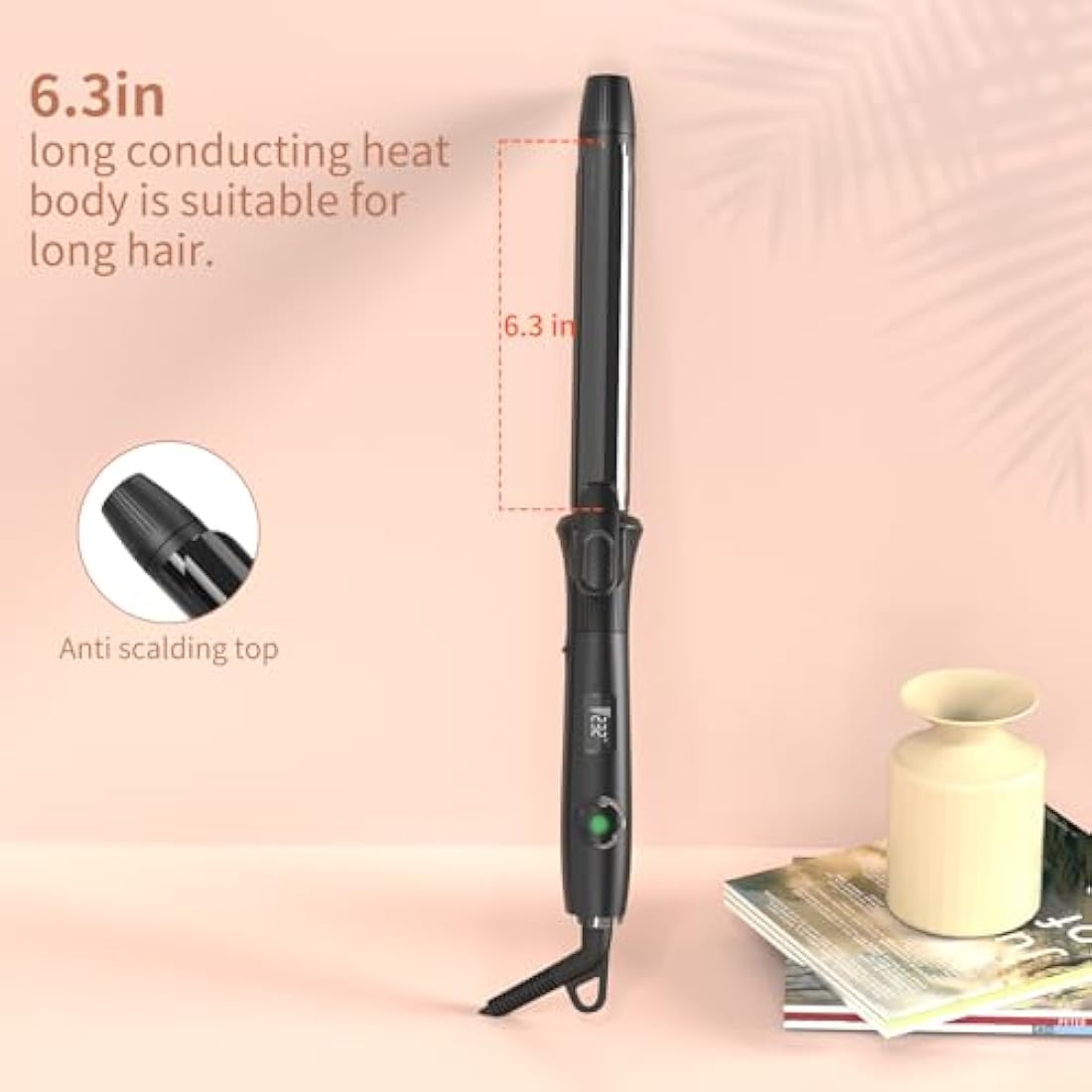 Jolof Store 25mm Ceramic Titanium Hair Curling Wand | 50-230°C