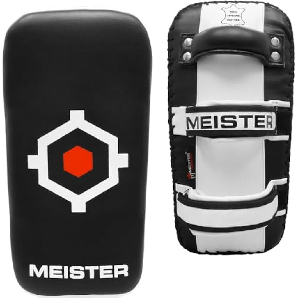 Meister XP2 Curved Thai Pads - Premium Cowhide Leather MMA Kickboxing