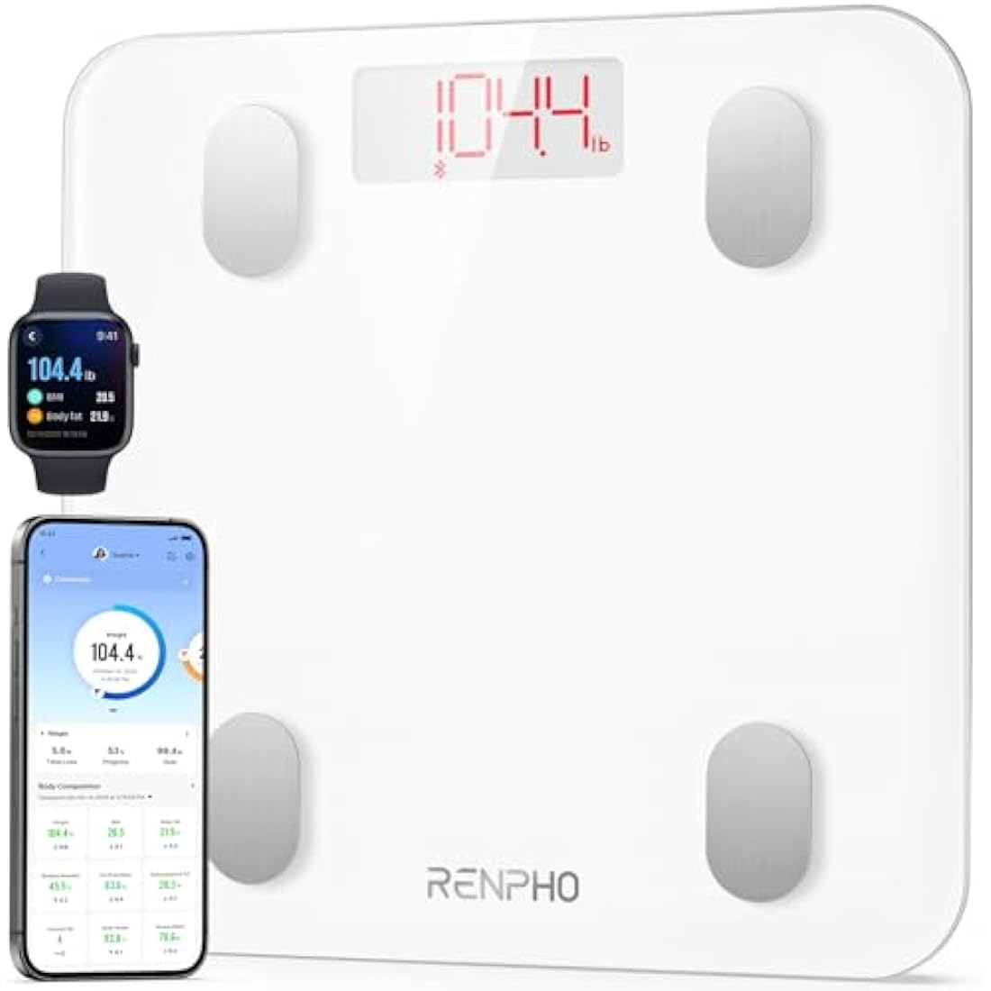 RENPHO Smart Body Fat Scale - Digital Bathroom Scale with BMI Analyzer