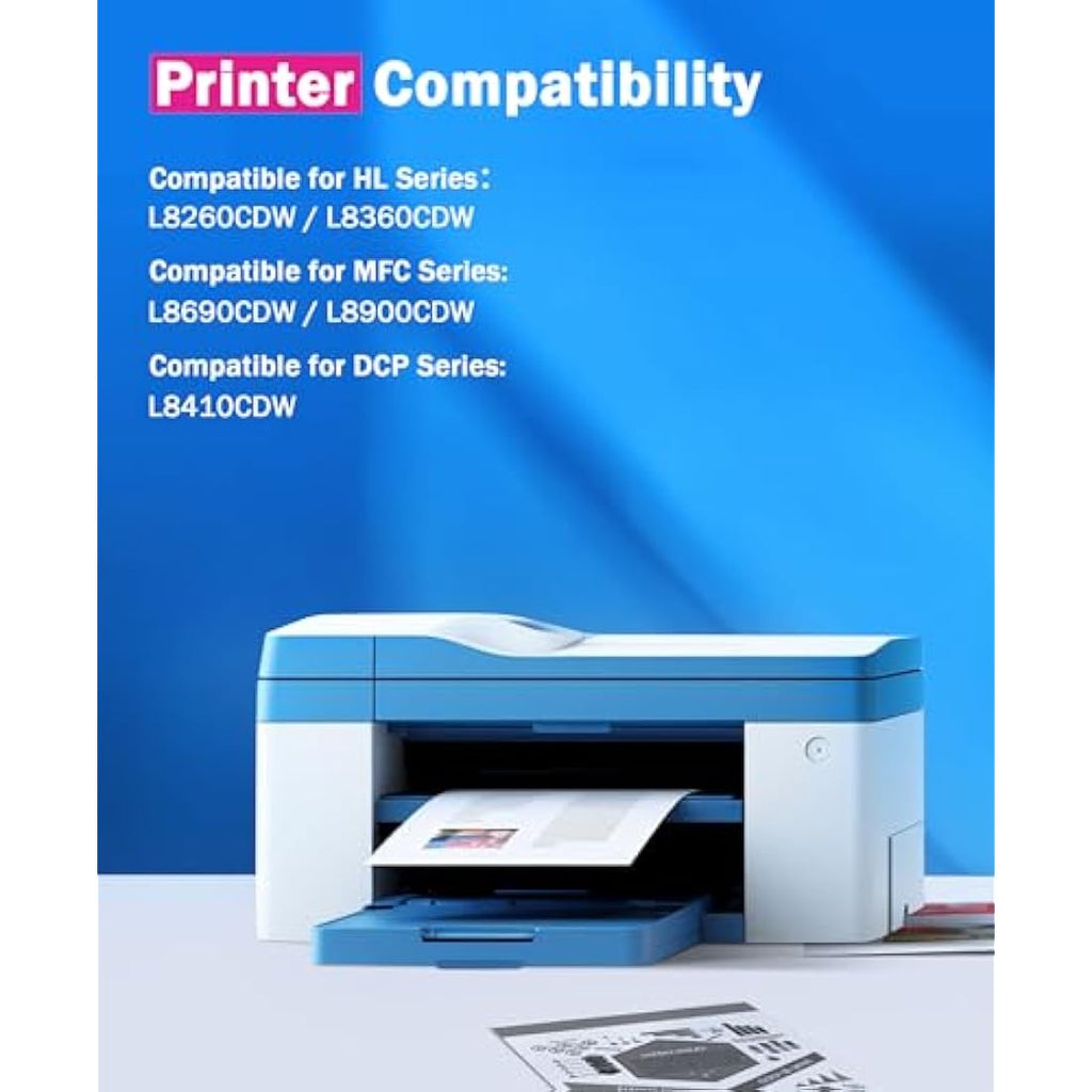 SODFACE TN423 Compatible Toner Cartridges for Brother Printers, 4-Pack CMYK