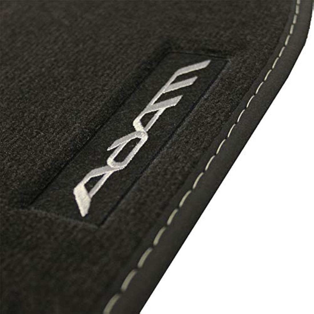 Vauxhall Adam Tailored Black Velour Carpet Floor Mats - Set of 4