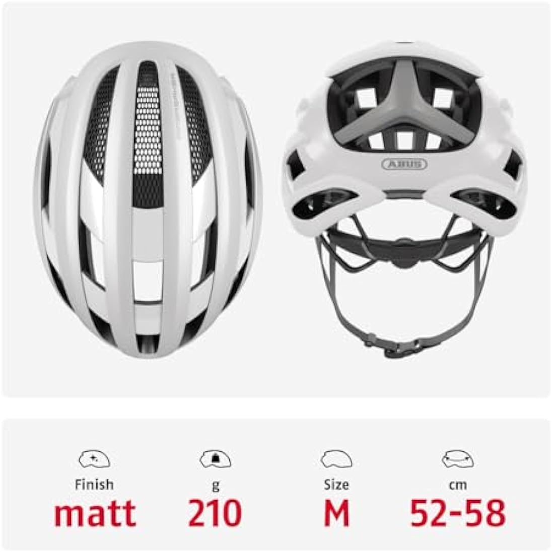 ABUS AirBreaker Road Bike Helmet – Lightweight Aerodynamic Cycling Gear