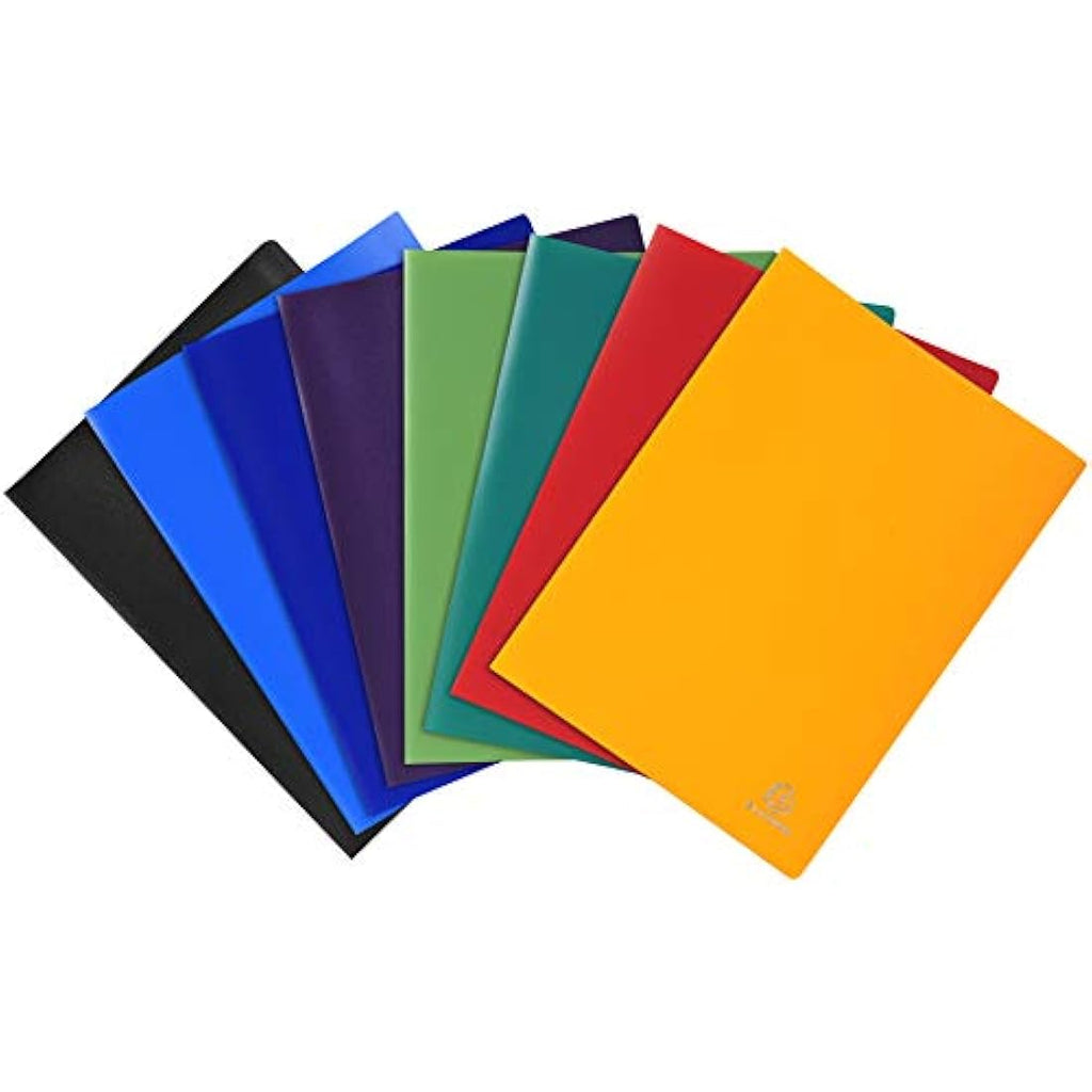 Exacompta A4 Display Book – 80 Anti-Glare Pockets, Green Polypropylene
