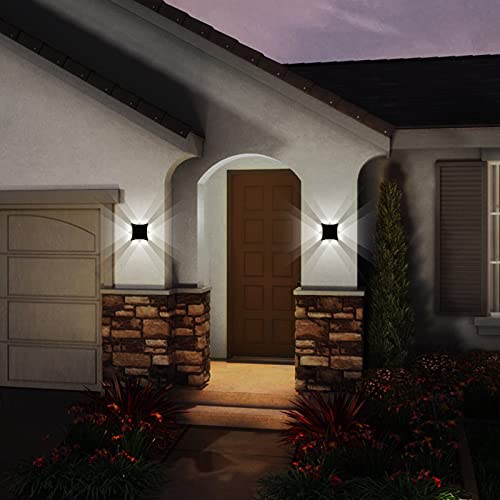 KAWELL 8W Modern LED Wall Light - IP65 Waterproof Aluminum Outdoor Sconce