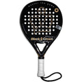 Black Crown Piton Padel Racket | Round Shape Pro Gear - 360-370g