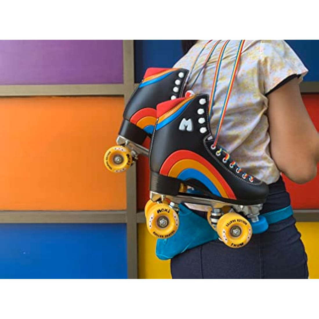 Moxi Rainbow Rider Quad Roller Skates – Outdoor High Top Skates