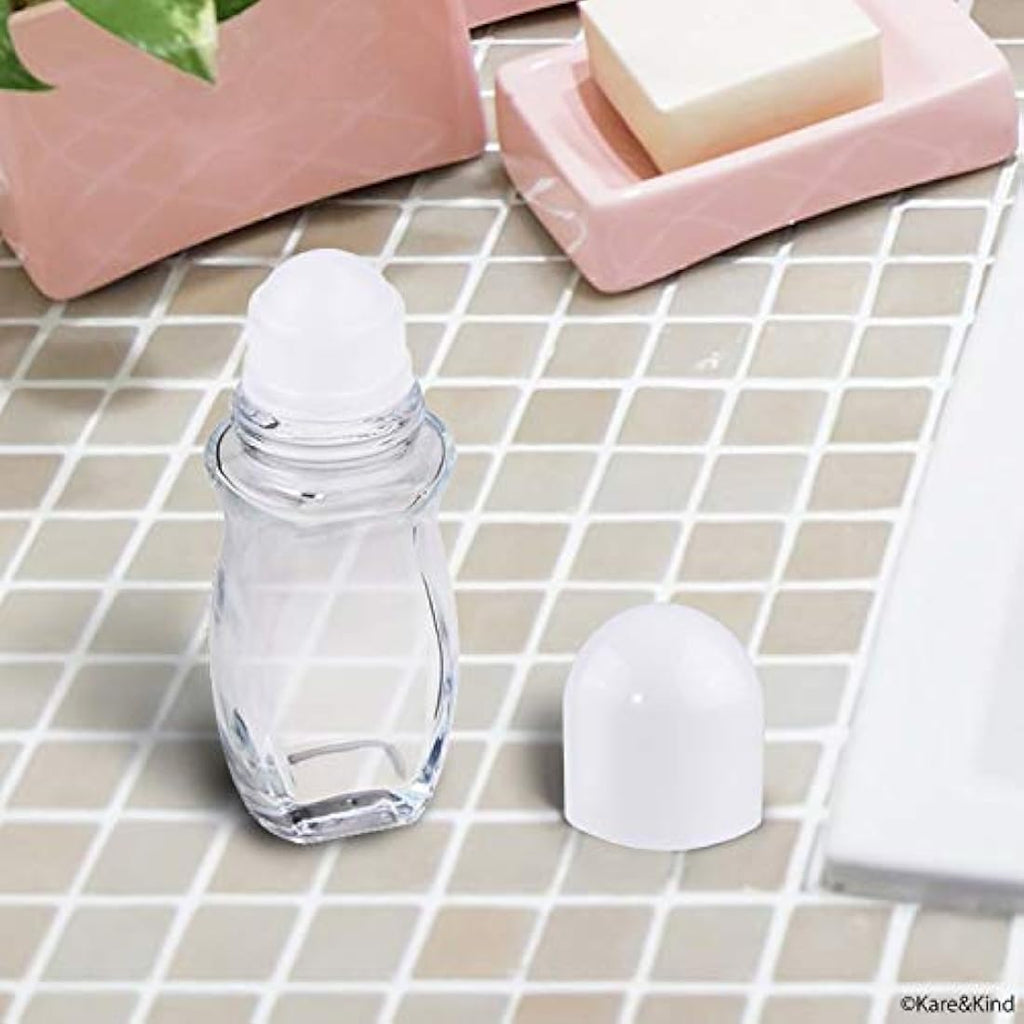 Kare & Kind Glass Roll-On Deodorant Bottles - 6-Pack Refillable 30ml