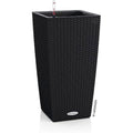 Lechuza Cubico Cottage 40 Self-Watering Planter - Graphite Black