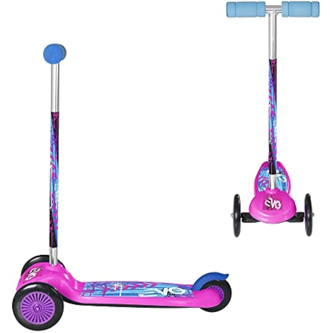 EVO Pink Move & Groove 3-Wheel Scooter for Kids and Toddlers