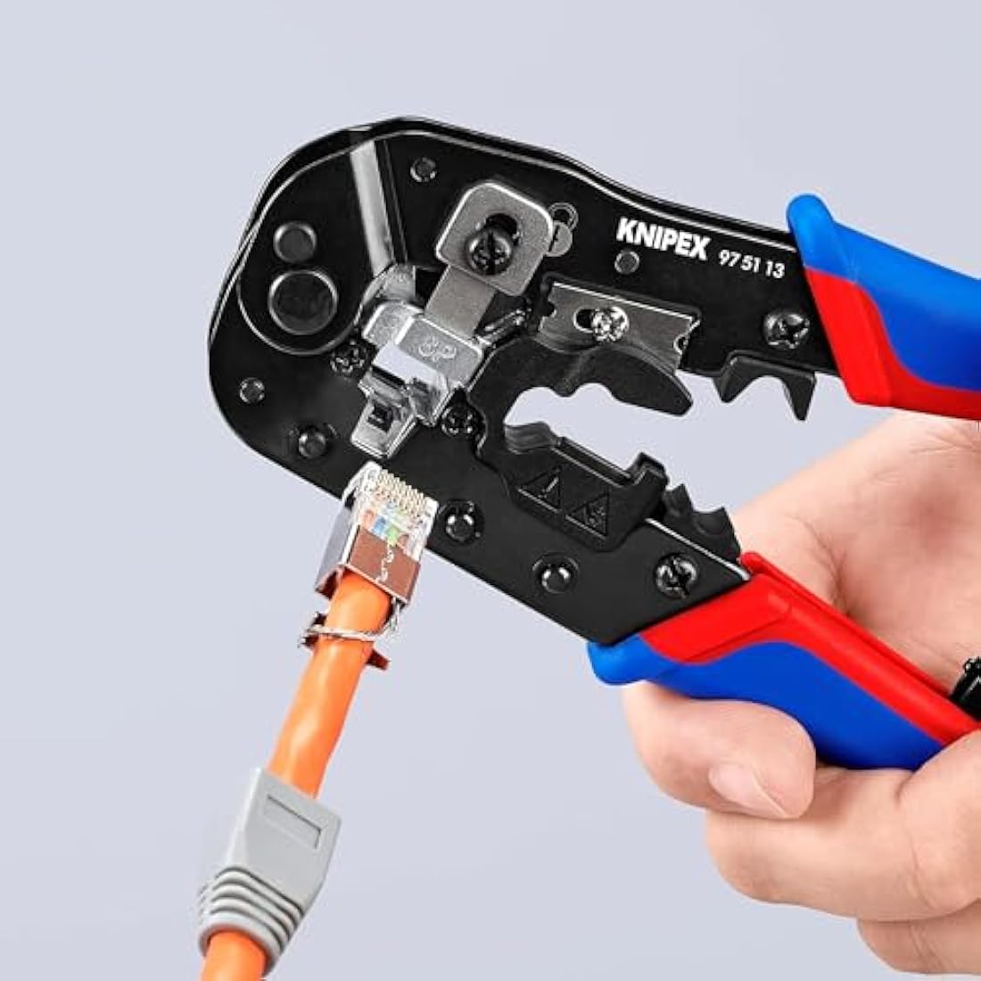 Knipex RJ45 Crimping Pliers – Professional Network Cable Tool 191mm