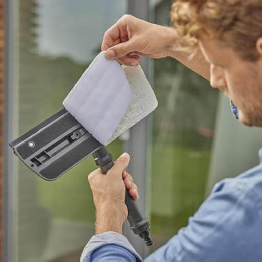 GARDENA Cleansystem Window Cleaner – Water-Operated Squeegee & Wiper