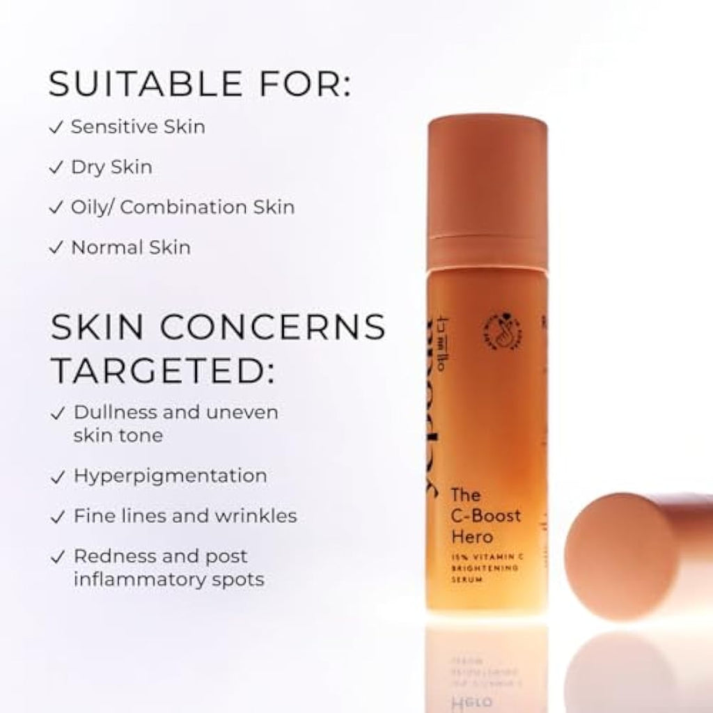 Yepoda The C-Boost Hero | 15% Vitamin C & Hyaluronic Acid Serum - 30ml