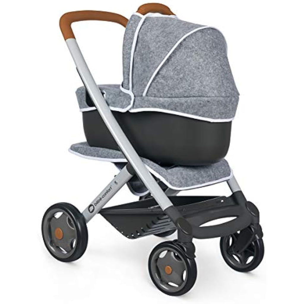 Smoby Bébé Confort 3-in-1 Doll Pushchair and Pram – Grey Toy Stroller