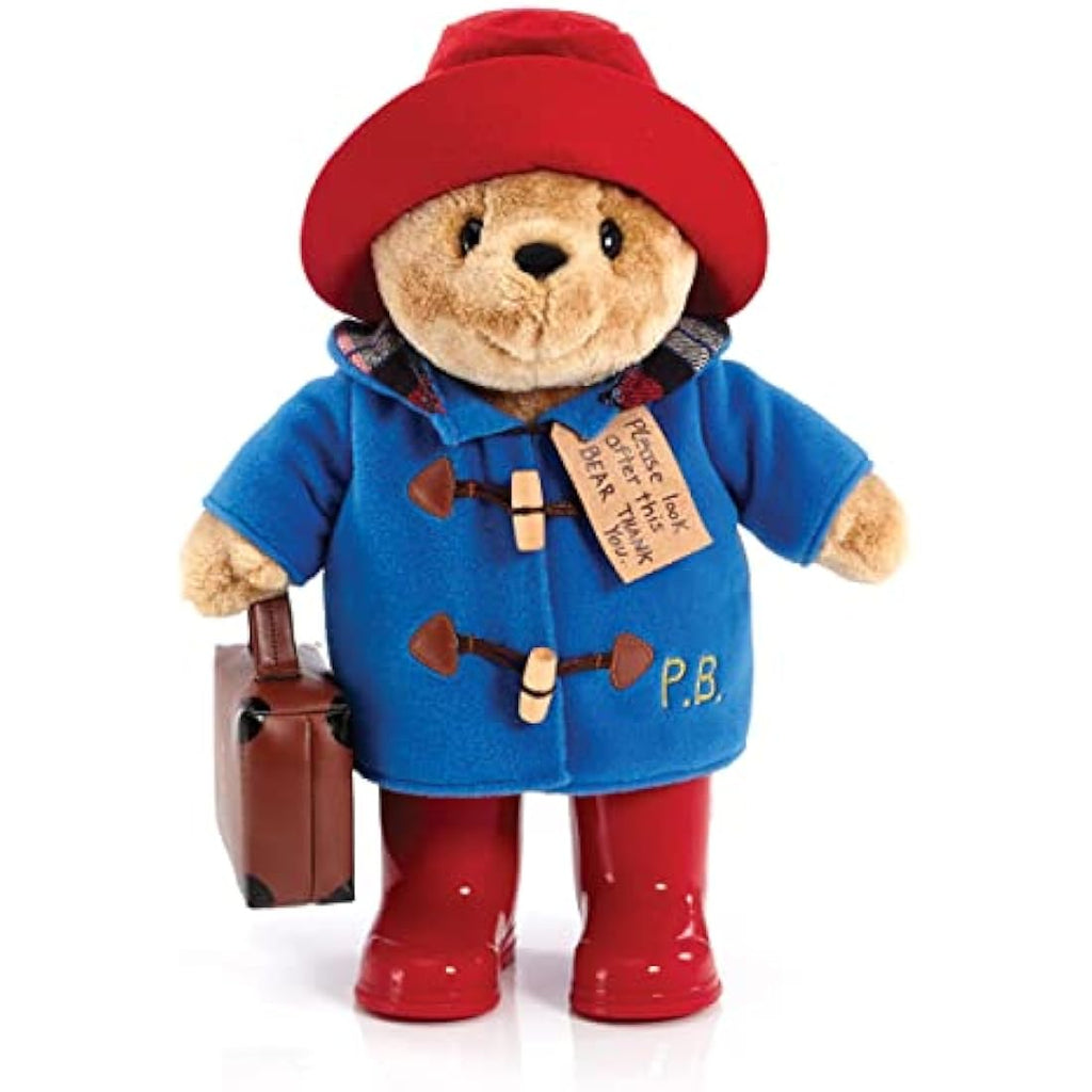 Paddington Bear Plush Toy with Boots and Suitcase – 33cm Classic Teddy