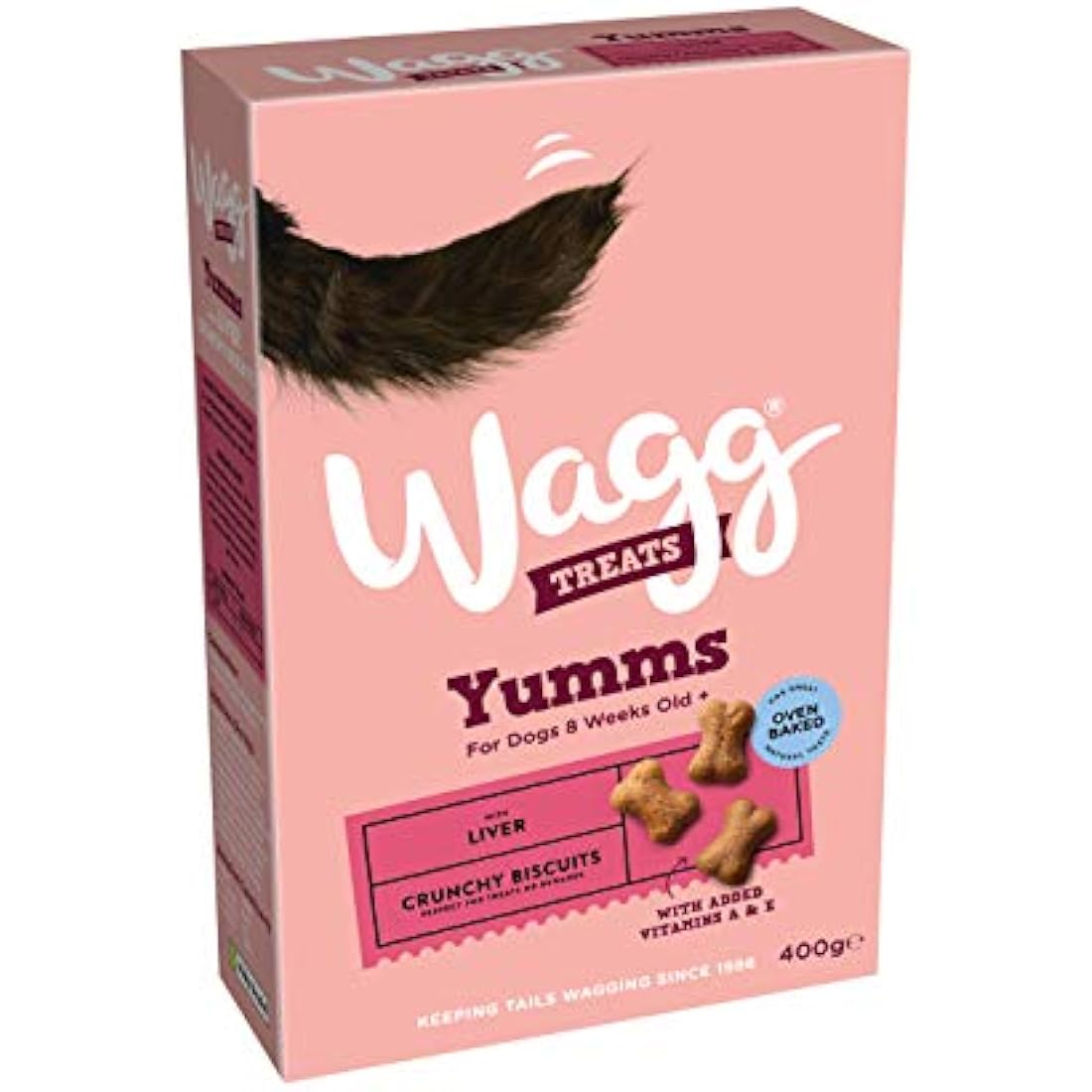Wagg Yumms Liver Dog Treats – Oven Baked & Nutritious – 400g (Pack of 5)