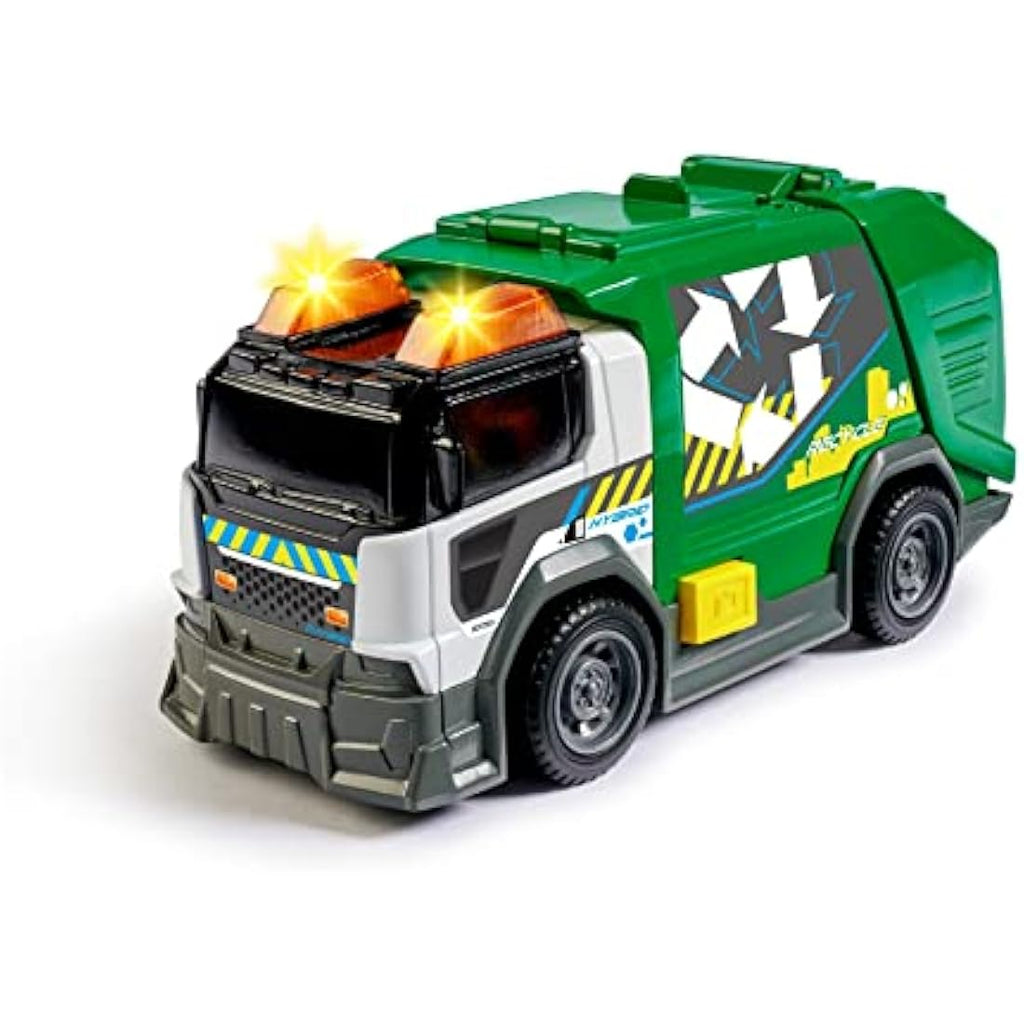 Majorette City Cleaner Refuse Vehicle – 15cm Toy Truck with Light & Sound