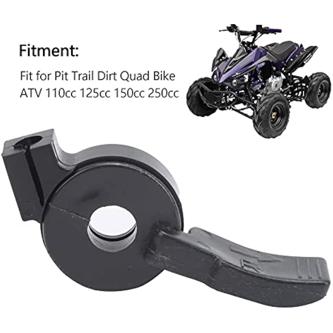 Fydun Motorcycle Handlebar Choke Lever | Rubber Throttle Control for ATV
