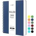 RETTACY A5 Spiral Notebook | 300 Pages College Ruled 100gsm - Navy Blue