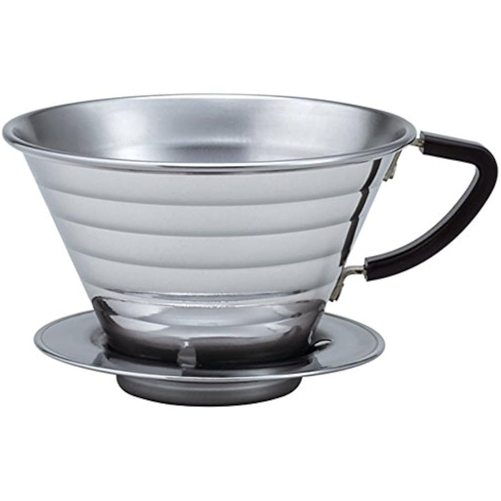 Kalita Wave 185 Pour Over Coffee Dripper – Polished Stainless Steel
