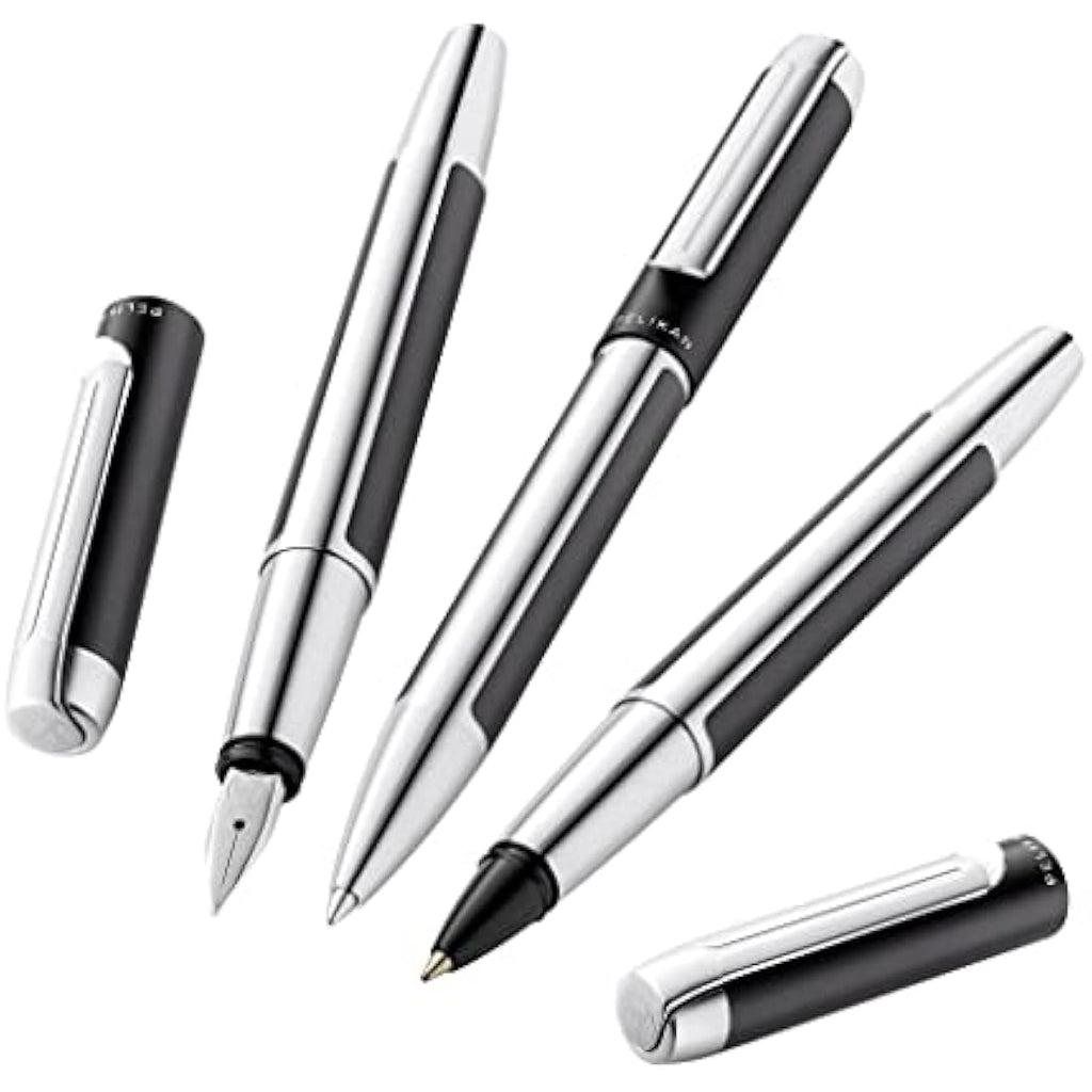 Pelikan Pura Fountain Pen – Anthracite Aluminum, Medium Nib (M)