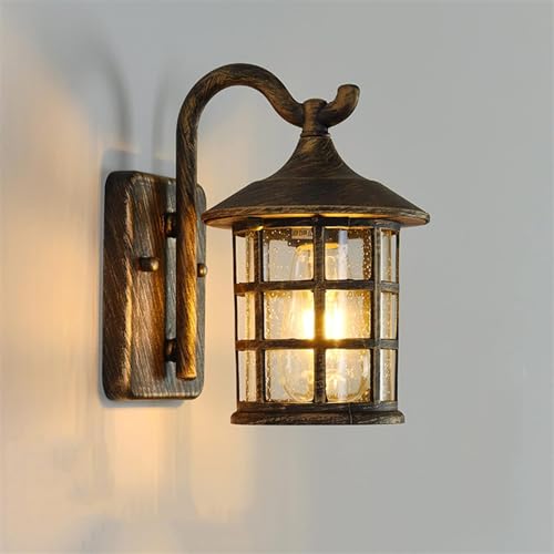 Jolof Store Outdoor Wall Lantern – Waterproof Aluminum & Glass Light