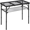 REDCAMP Folding Camping Table | Adjustable Height Aluminum Grill Table