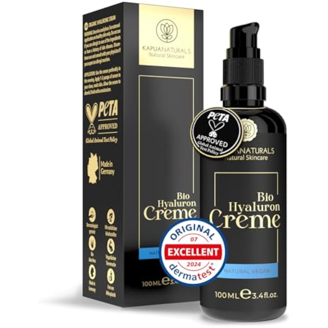 Hyaluronic Acid Face Cream – Vegan Anti-Aging Moisturizer 100ml