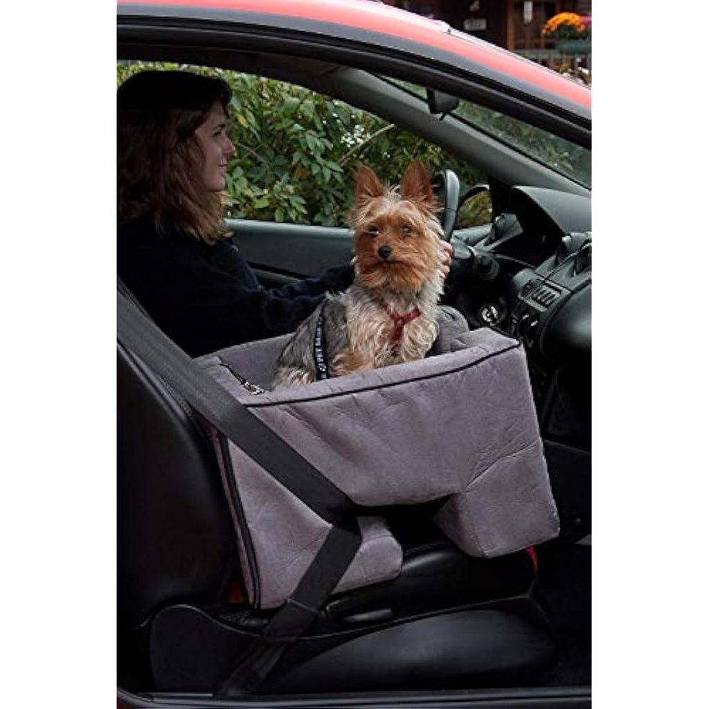 Pet Gear Lookout Booster Car Seat – Microsuede with Safety Tether