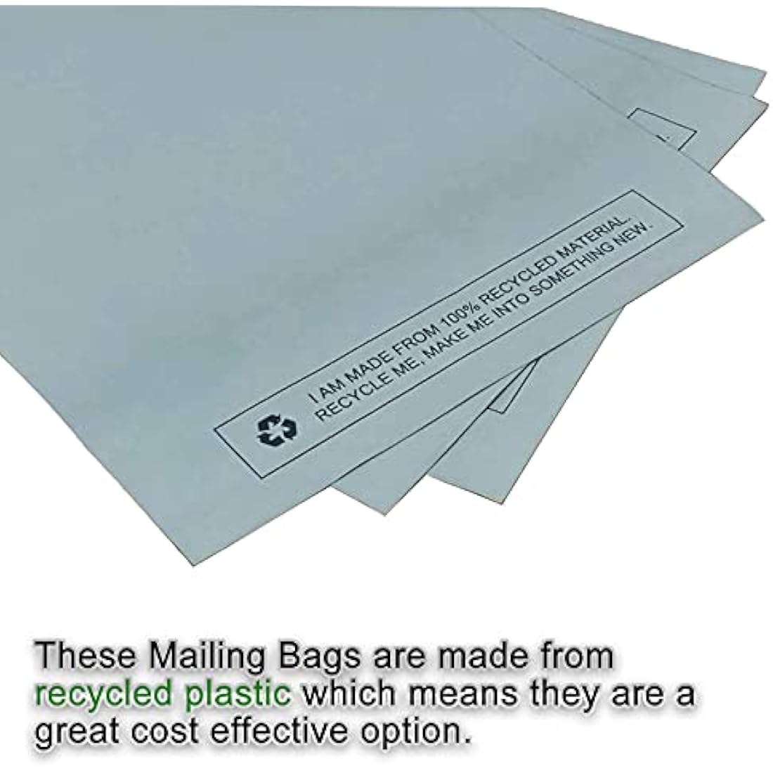 | 100x Grey Mailing Bags 17x22" Recyclable Polythene Mailers