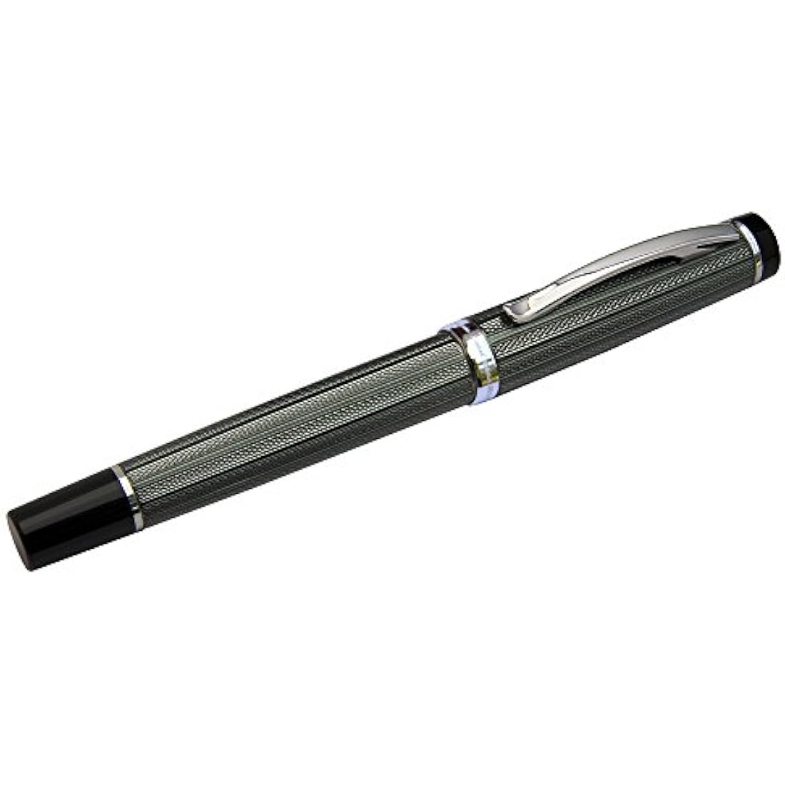 Xezo Incognito Fountain Pen | Extra Fine Nib | Zinc Green & Platinum