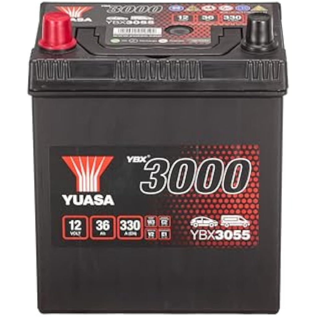 Yuasa YBX3055 12V 36Ah 330CCA Maintenance Free Car Battery