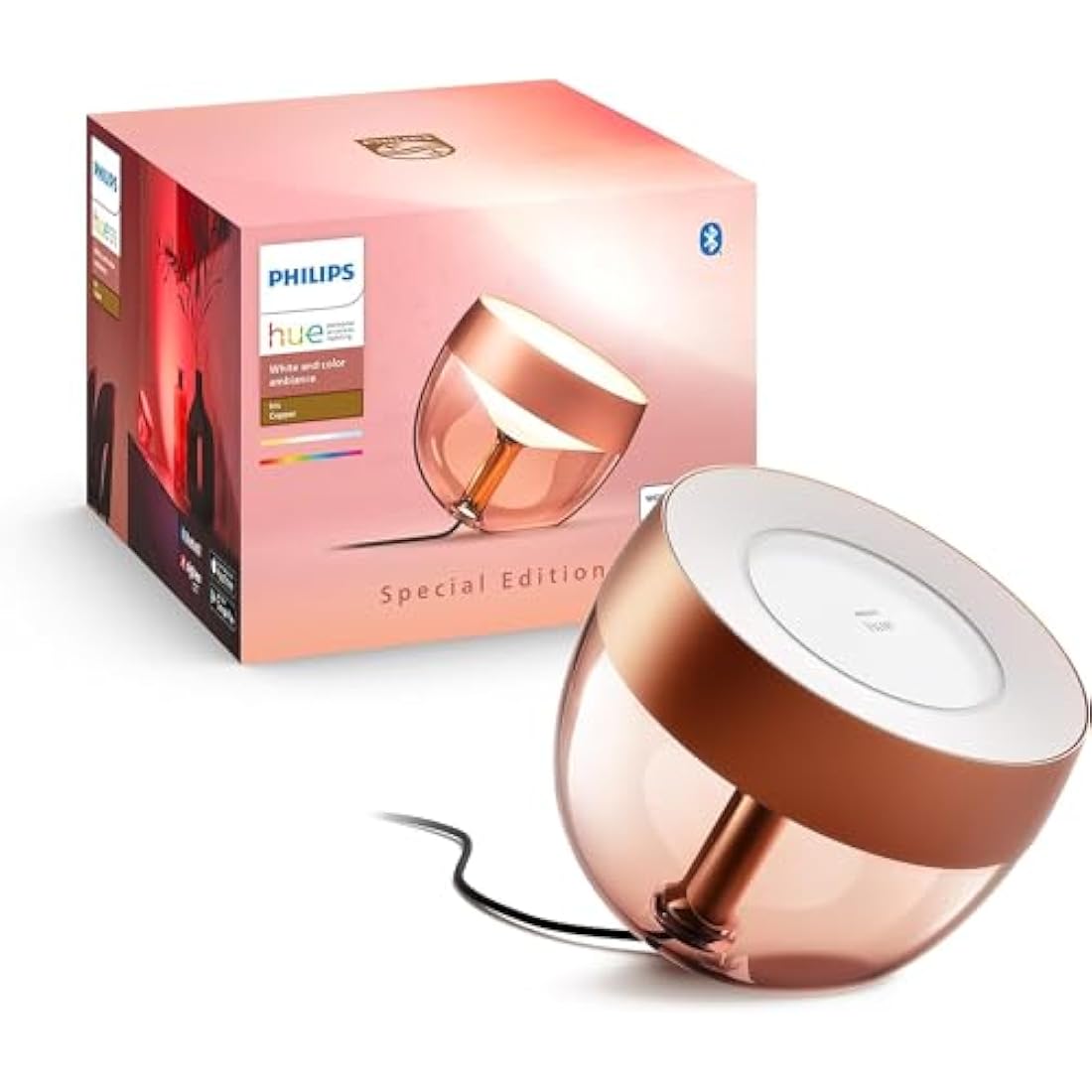 Philips Hue Iris Smart Table Lamp – White & Color Ambiance (Copper)
