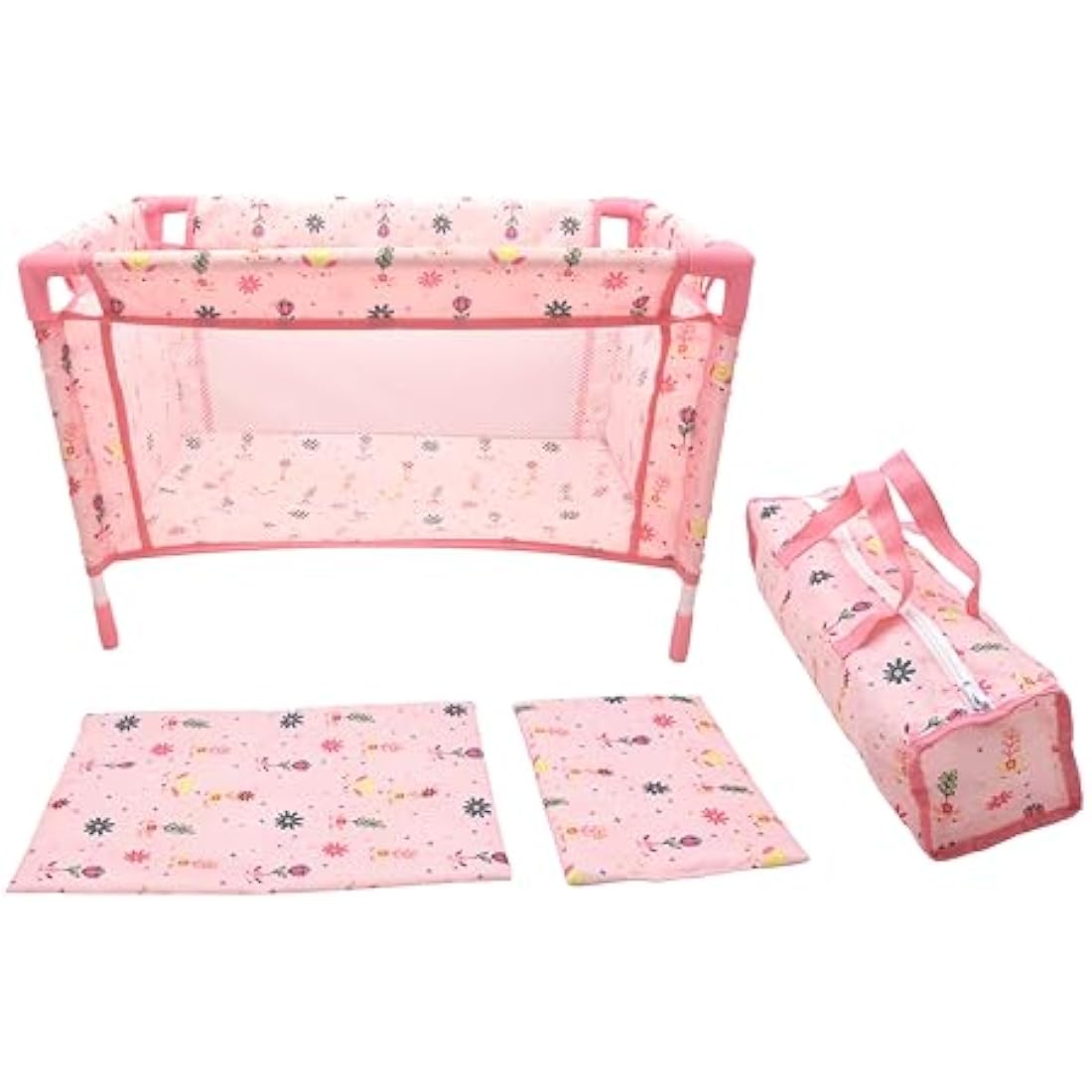 Dolls World Travel Carry Cot with Quilt & Bag for 18" Dolls