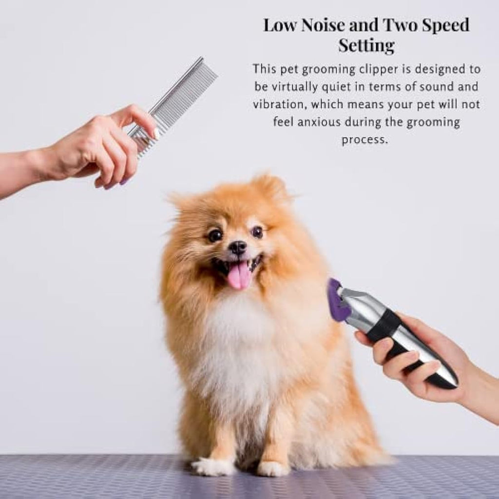 BarberBoss Cordless Dog Clippers | Waterproof Ceramic Blade Pet Trimmer