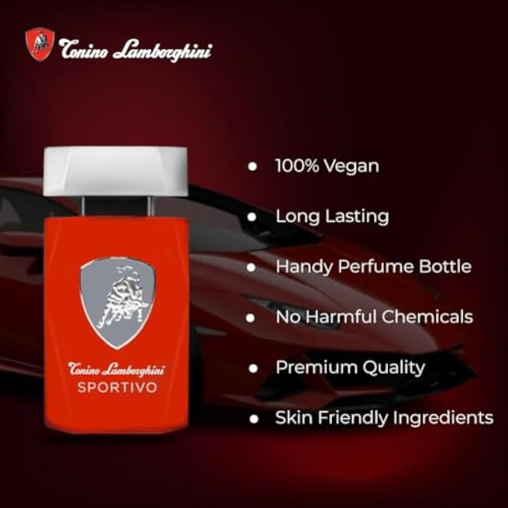 Lamborghini Eau De Toilette for Men – Luxury Designer Fragrance, 125ml
