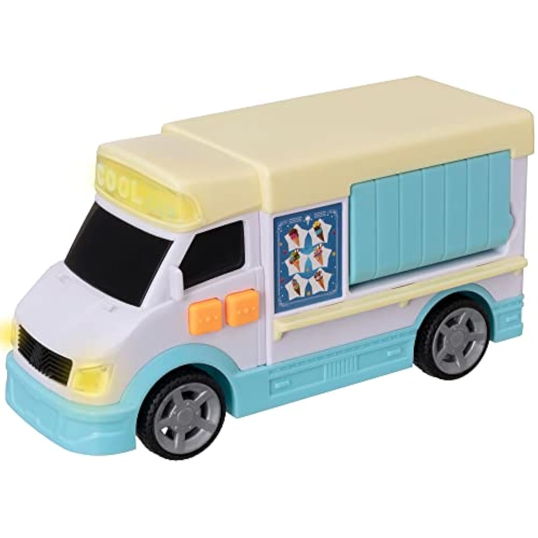 Teamsterz Mighty Machines Ice Cream Van Toy with Light and Sound