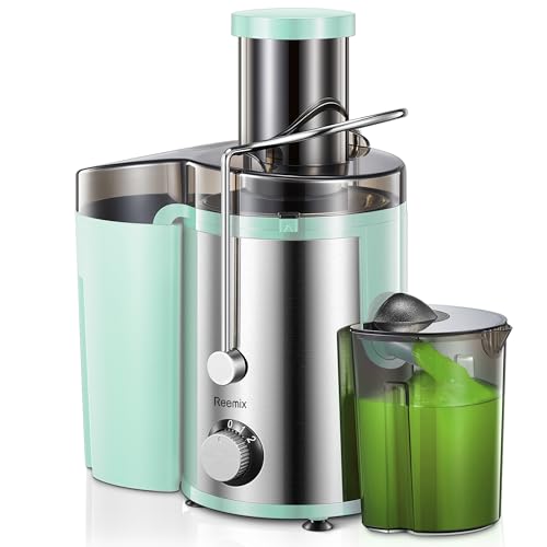 Reemix Centrifugal Juicer - 500W Wide Mouth Fruit & Vegetable Extractor