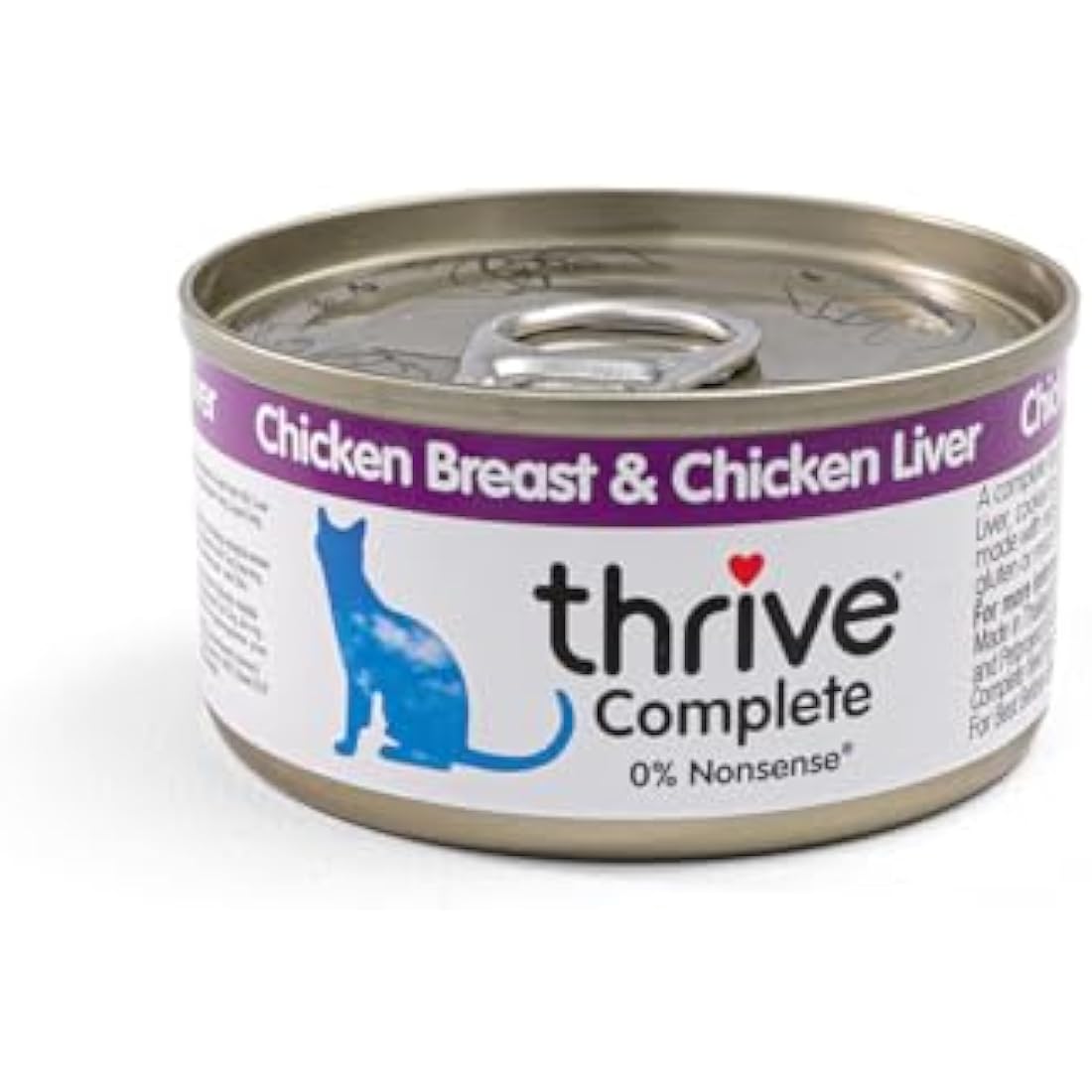 Thrive Complete Wet Cat Food - Chicken and Liver - 6 x 75g Tins