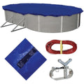 Blue Wave 12-ft x 20-ft Oval Above Ground Pool Winter Cover – 15-Year