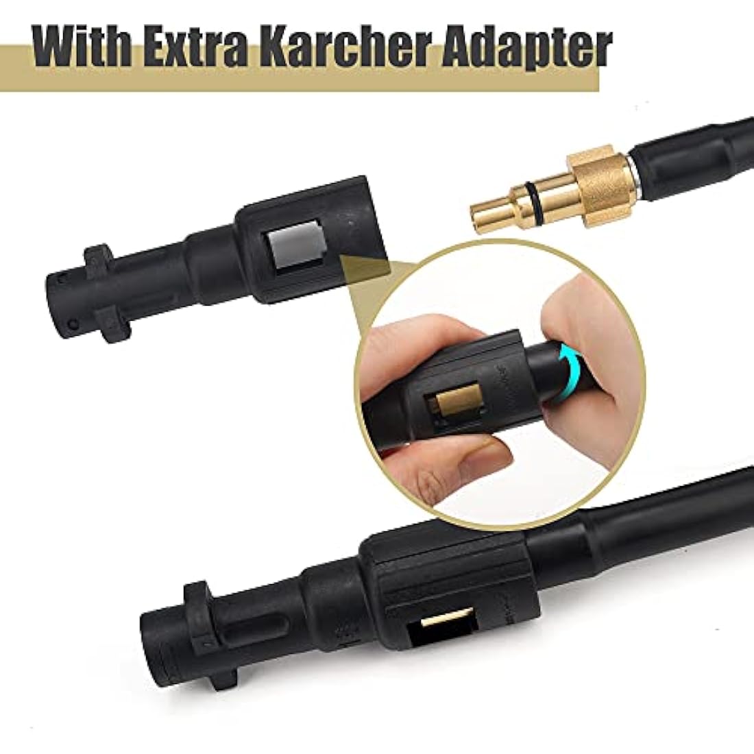 Emoobin 15M High Pressure Drain Pipe Cleaning Hose for Karcher K-Series
